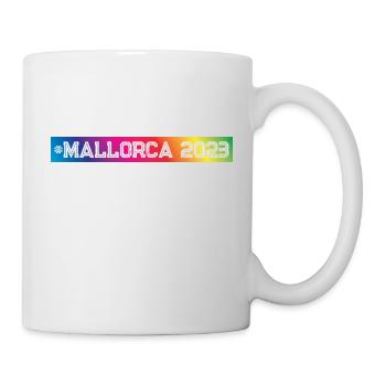 Mallorca 2023 Bunt - Tasse - Weiß - Rechts