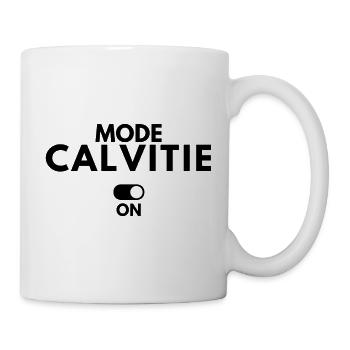 Mode calvitie activé on off - Mug blanc - blanc - Droite