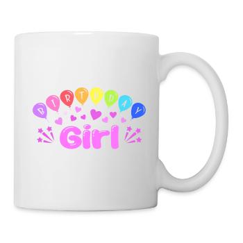 Fille d’anniversaire - Mug blanc - blanc - Droite
