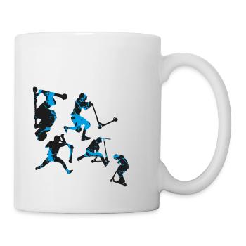 Stuntscooter,Trickscooter,tricks,stunt,e-scooter - Tasse - Weiß - Rechts