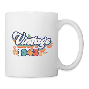 1943 Birthday 80 Years Vintage - Mug - white - Right