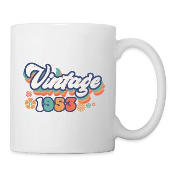 1953 Anniversaire 70 ans Vintage - Mug blanc - blanc - Droite
