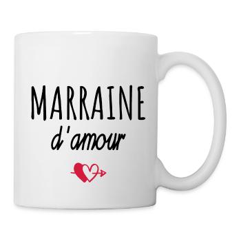 marraine d amour - Mug blanc - blanc - Droite