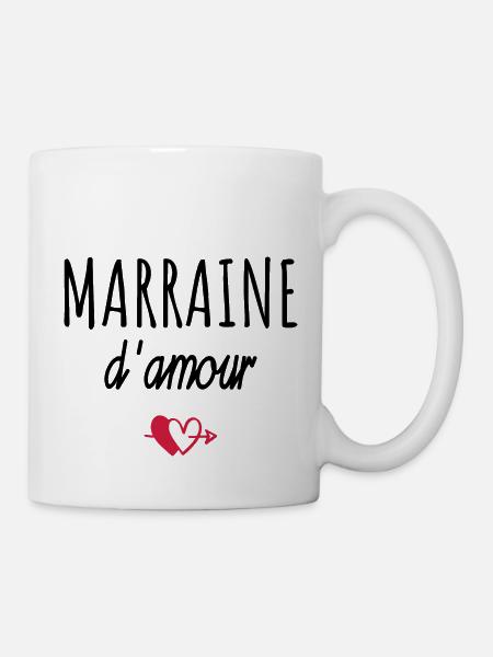 marraine d amour - Mug blanc - blanc