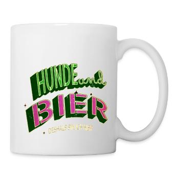 hopfen lieben hundeliebhaber saufen statement - Tasse - Weiß - Rechts