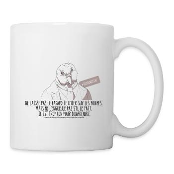 Sagesse du kakapo - Mug blanc - blanc - Droite