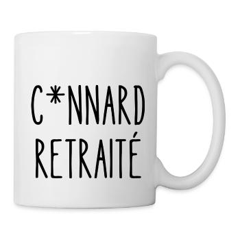connard retraité - Mug blanc - blanc - Droite