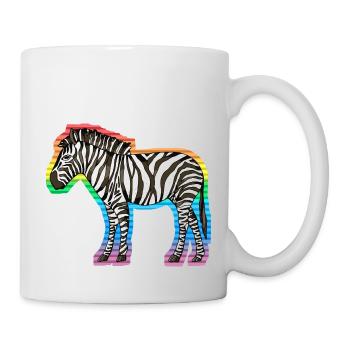 Zebra - Tasse - Weiß - Rechts