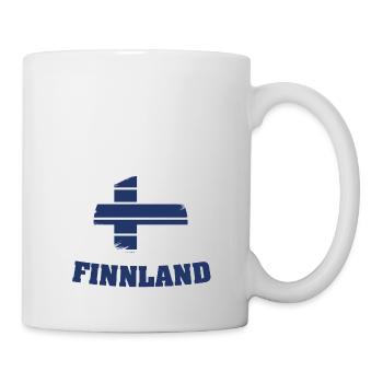 Muss dringend nach Finnland Flagge Urlaub Geschenk - Tasse - Weiß - Rechts