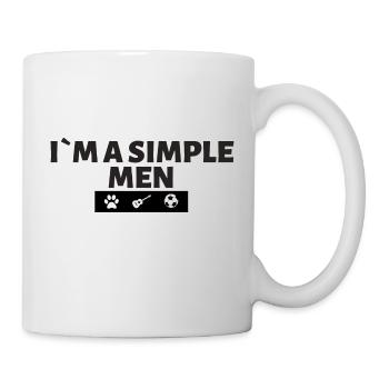 Je suis un homme simple - Mug blanc - blanc - Droite