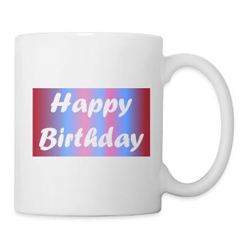 ALLES GUTE ZUM GEBURTSTAG. ALLES GUTE ZUM GEBURTSTAG. JAHRESTAG. - Tasse - Weiß - Rechts
