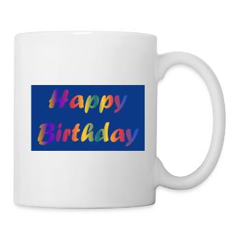ALLES GUTE ZUM GEBURTSTAG. ALLES GUTE ZUM GEBURTSTAG. JAHRESTAG. - Tasse - Weiß - Rechts