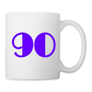 90. HAPPY BIRTHDAY. HAPPY BIRTHDAY - Mug - white - Right