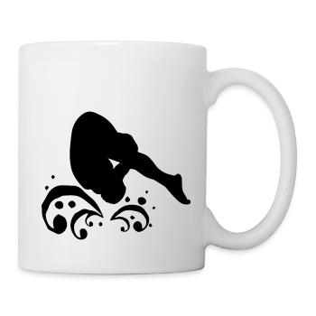 Triathlon Swim Bike Run Marathon - Tasse - Weiß - Rechts