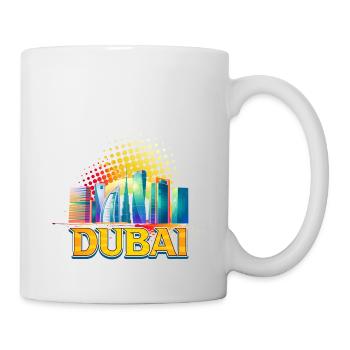 Dubaï Skyline Summer Sun Palm Beach Mer - Mug blanc - blanc - Droite