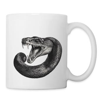 Snake - Tasse - Weiß - Rechts