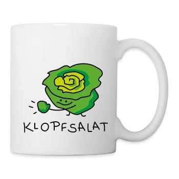 Salat lustig - Tasse - Weiß - Rechts