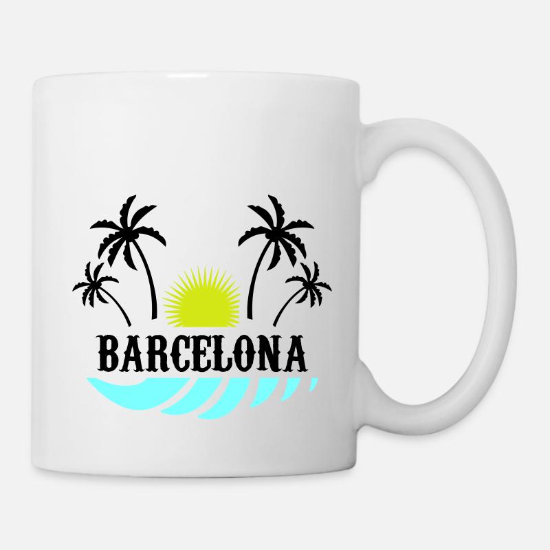 barcelona - Tasse - Weiß