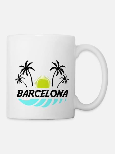 barcelona - Tasse - Weiß