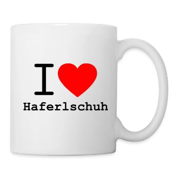 i love Haferlschuach - ich liebeTrachtenschuhe - Tasse - Weiß - Rechts