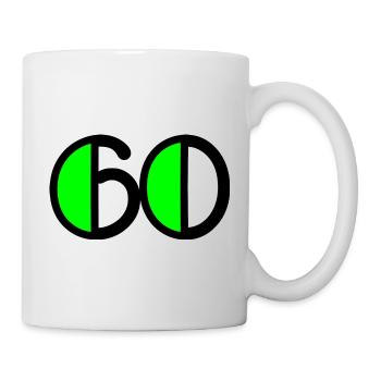 60 YEARS. 60TH ANNIVERSARY. BIRTHDAY 60 YEARS. 60 - Mug - white - Right