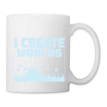 I Create Worlds Fish Keeping Aquarium Owner - Tasse - Weiß - Rechts