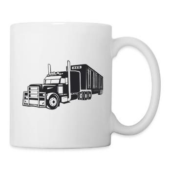Camion camion - Mug blanc - blanc - Droite