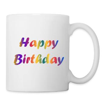 ALLES GUTE ZUM GEBURTSTAG!. ALLES GUTE ZUM GEBURTSTAG!. JAHRESTAG. - Tasse - Weiß - Rechts