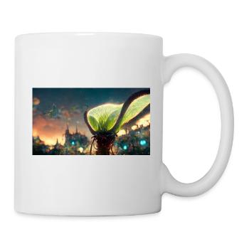 Futuristische Venusfliegenfalle - Tasse - Weiß - Rechts