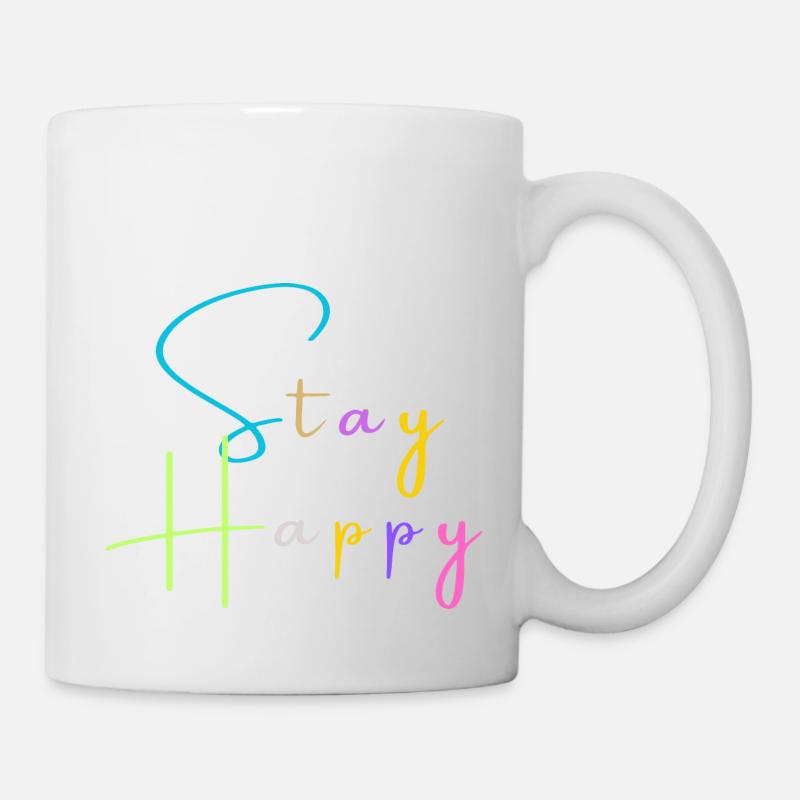 stay happy - Mug - white