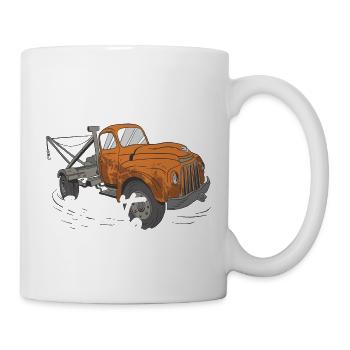 Je ne peux pas Je suis sur appel Chauffeur de dépanneuse de camionnage - Mug blanc - blanc - Droite