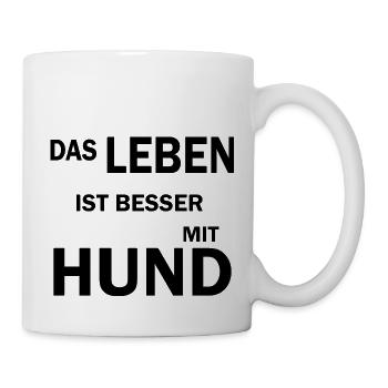 Hund Dog - Tasse - Weiß - Rechts