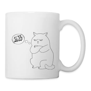 Funny Cat ‘Live, Love, Meow’ - Mug - white - Right