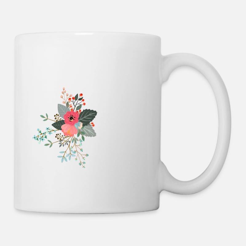 Lettre r fleuris - Mug blanc - blanc