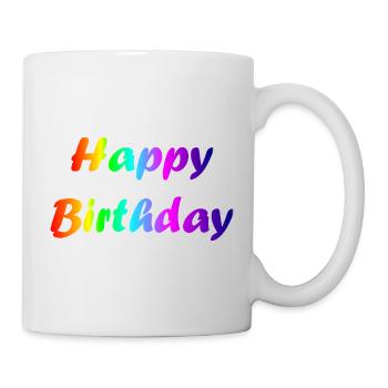 ALLES GUTE ZUM GEBURTSTAG!. ALLES GUTE ZUM GEBURTSTAG!. JAHRESTAG. - Tasse - Weiß - Rechts