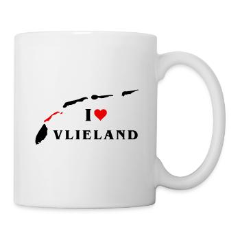 J’aime Vlieland - Mug blanc - blanc - Droite