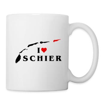 Ich liebe Schier - Tasse - Weiß - Rechts