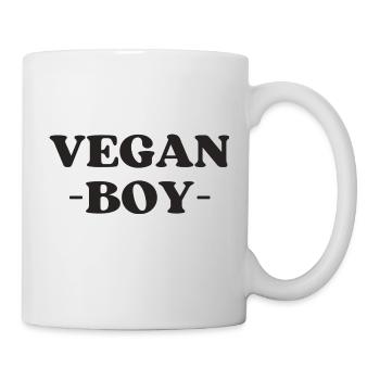 Vegan boy - Tasse - Weiß - Rechts