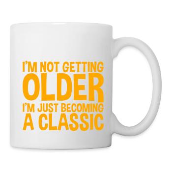 Je ne vieillis pas, je deviens juste un classique2 - Mug blanc - blanc - Droite