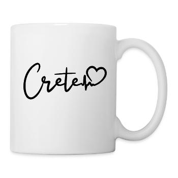 Crete Herzschlag Insel Kreta - Tasse - Weiß - Rechts