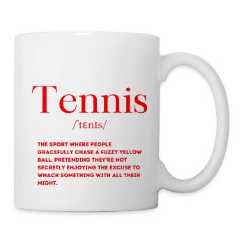 Tennis Definition Language English - Mug - white - Right