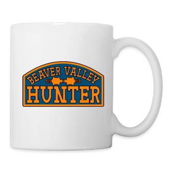 Beaver Valley Hunter Biber Tal Jäger Männer - Tasse - Weiß - Rechts
