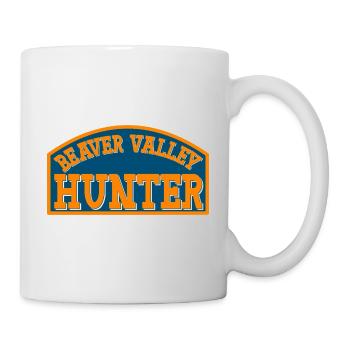 Beaver Valley Hunter Biber Tal Jäger Männer - Tasse - Weiß - Rechts