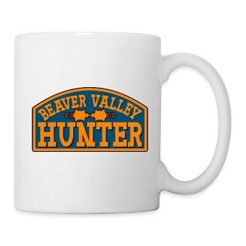 Beaver Valley Hunter Biber Tal Jäger Männer - Tasse - Weiß - Rechts