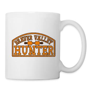 Beaver Valley Hunter Biber Tal Jäger Männer - Tasse - Weiß - Rechts