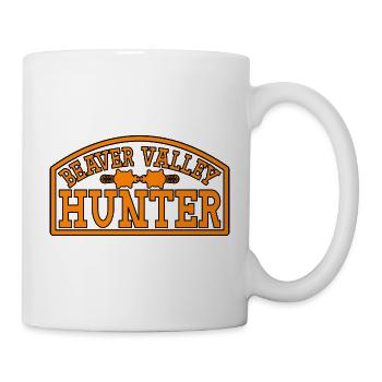 Beaver Valley Hunter Biber Tal Jäger Männer - Tasse - Weiß - Rechts