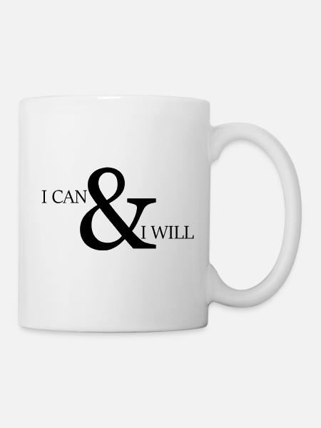 Unstoppable Determination: I Can & I Will - Mug - white