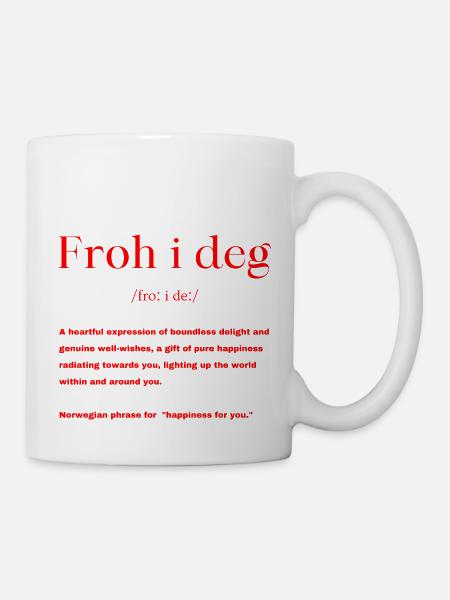 Norwegisch Spruch - Tasse - Weiß