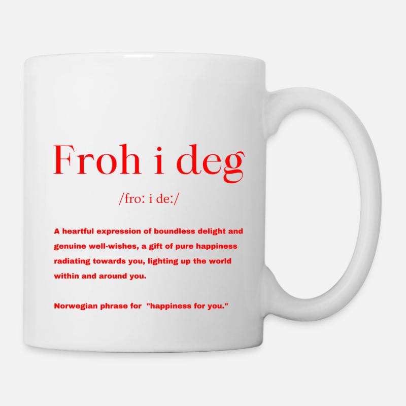 Norwegisch Spruch - Tasse - Weiß