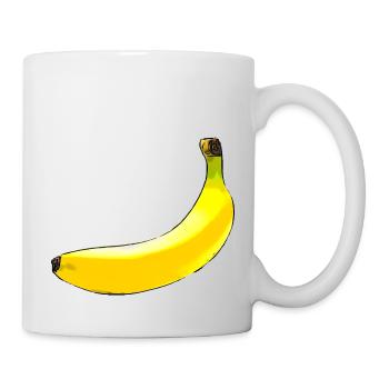 Banane - Tasse - Weiß - Rechts